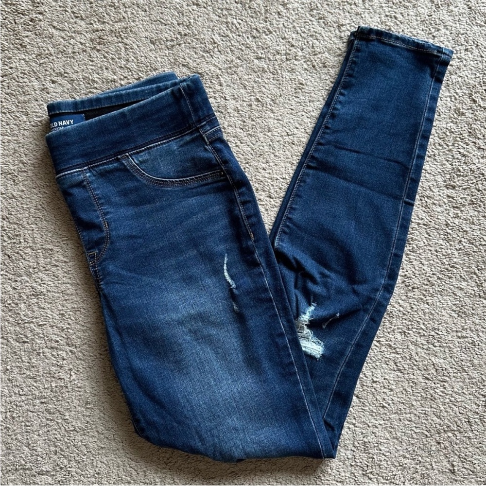 Old Navy Rockstar Distressed Super Skinny Jegging Jeans sz 4